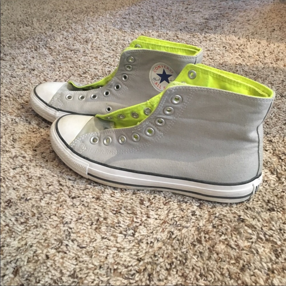 Grey Converse Hightops
